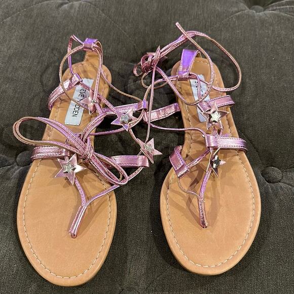 Steve Madden star gladiator tie up sandals size 8.5 NWOT - Picture 1 of 2